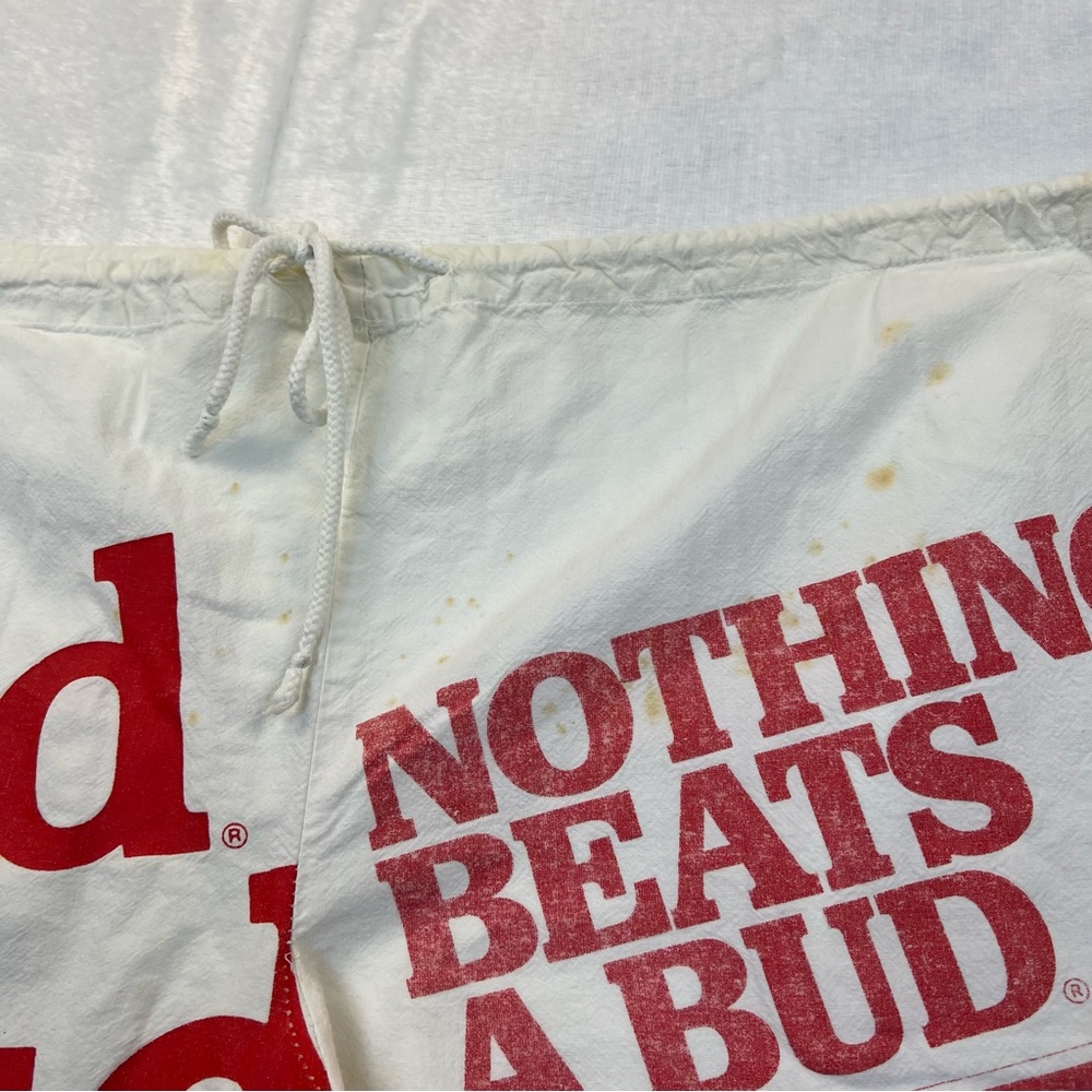 Budweiser White and Red Graphic Men's sweet sacks linebacker Shorts - Picture 7 of 9